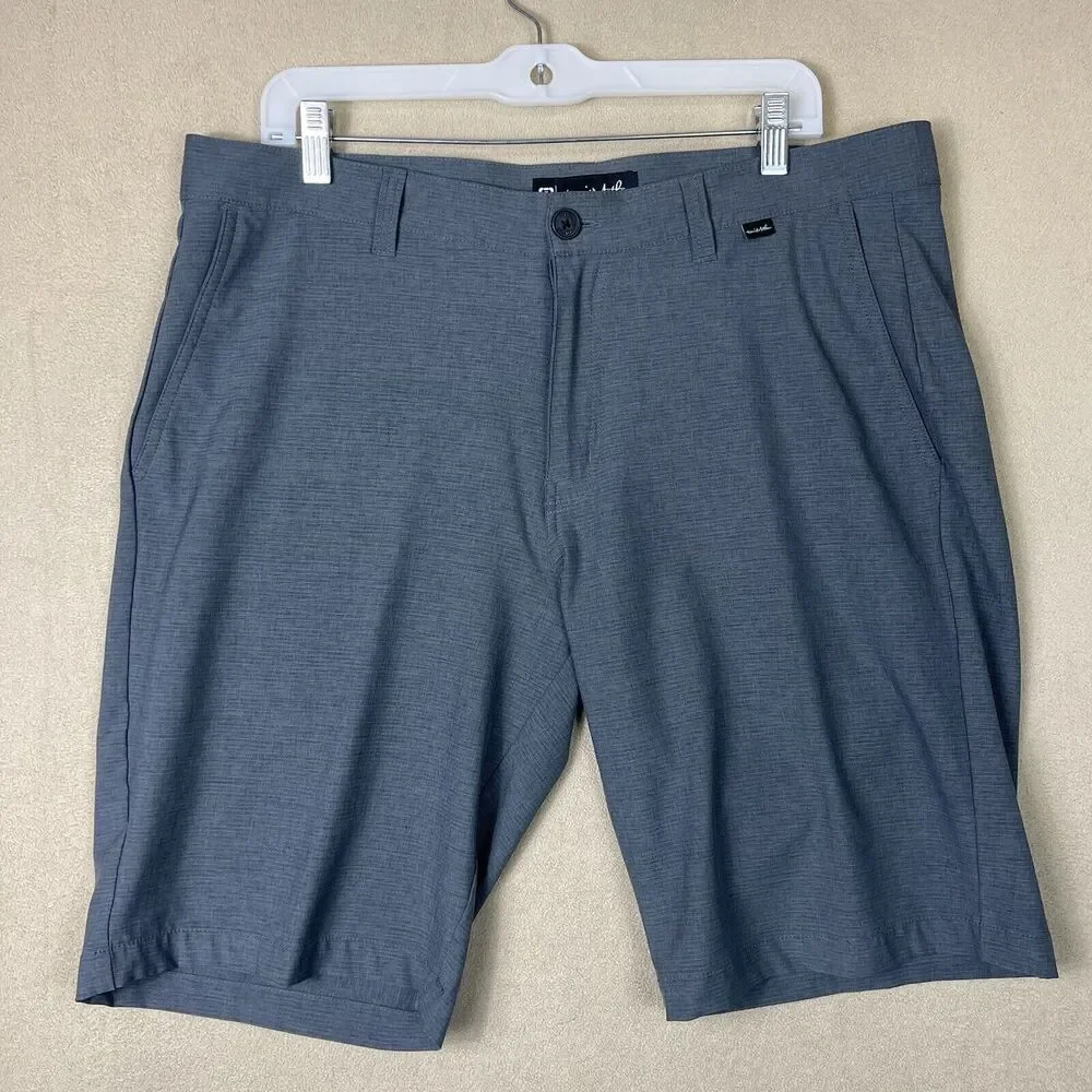 Travis Mathew Shorts Mens 36 Gray Golf Golfing Rugby‎ Preppy Short Adultf